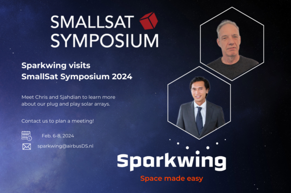 Meet Sparkwing at Smallsat symposium to talk about satellite solar panels